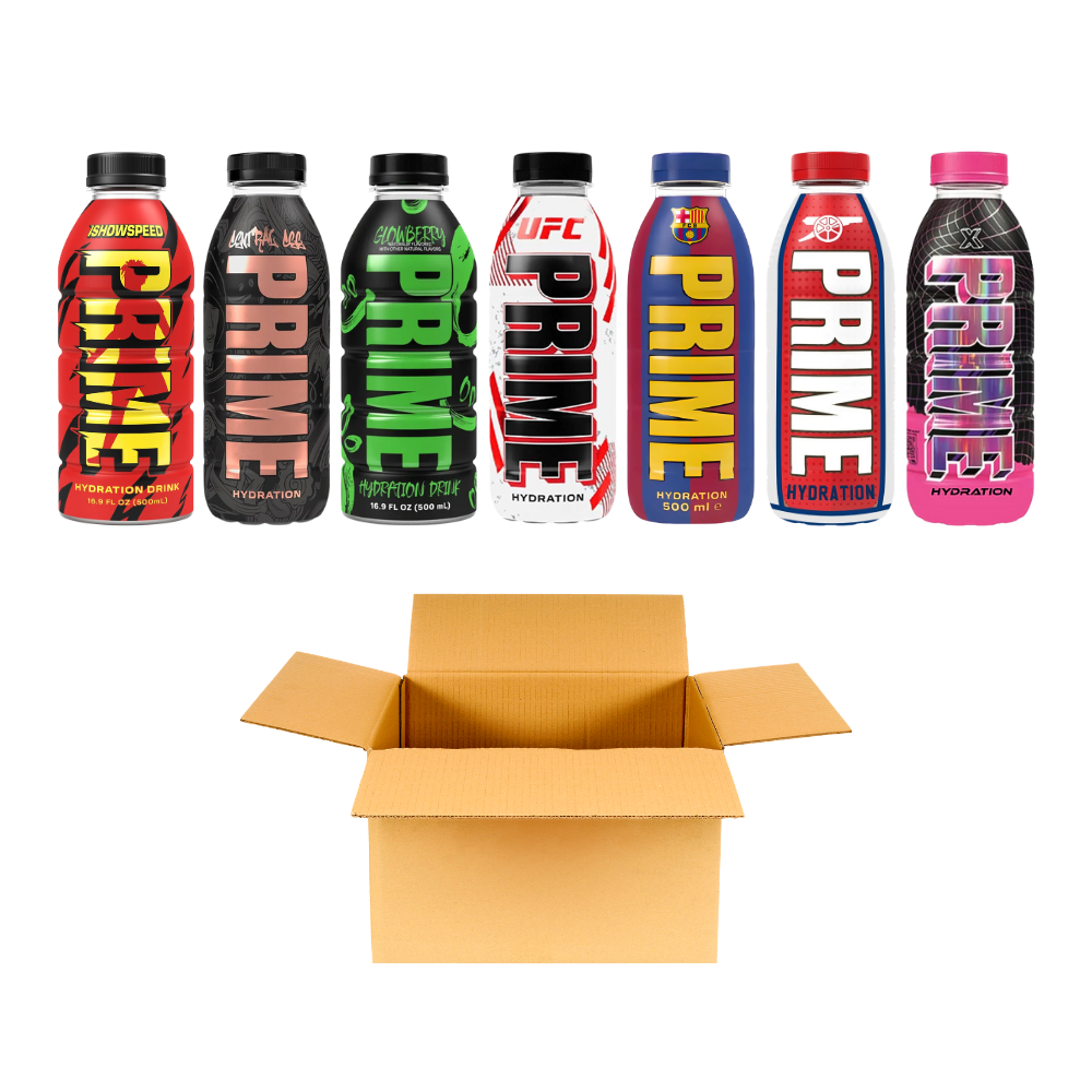 Prime Hydration Drink | Sample pack of 7 Limited Edition Flavors (7 x 500ml)