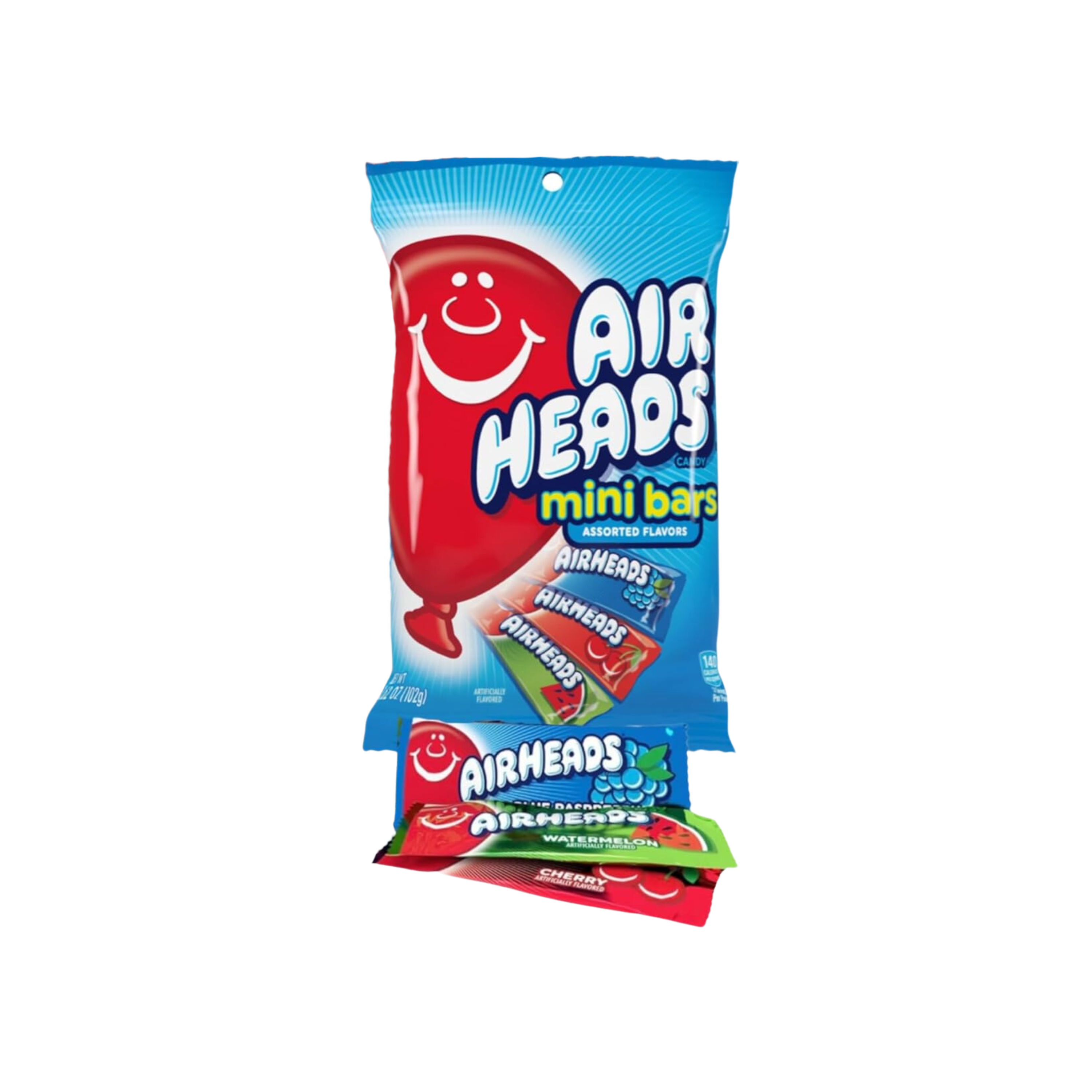 Airheads | Mini Bars Assorted Bag 102g | Per stuk of doos (12 x 102g)