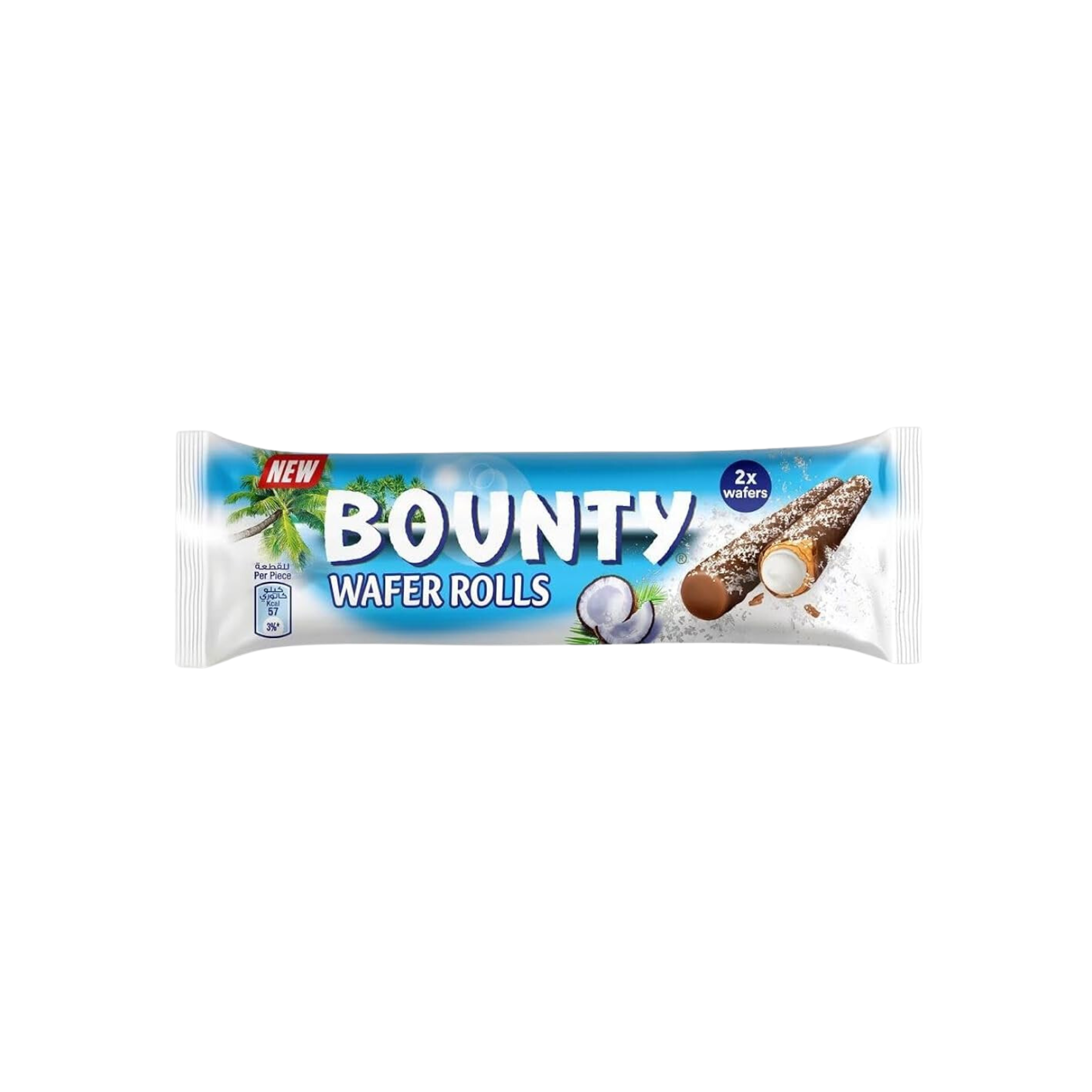 Bounty | Wafer Rolls 22g | Per stuk of in doos (12 x 22g)