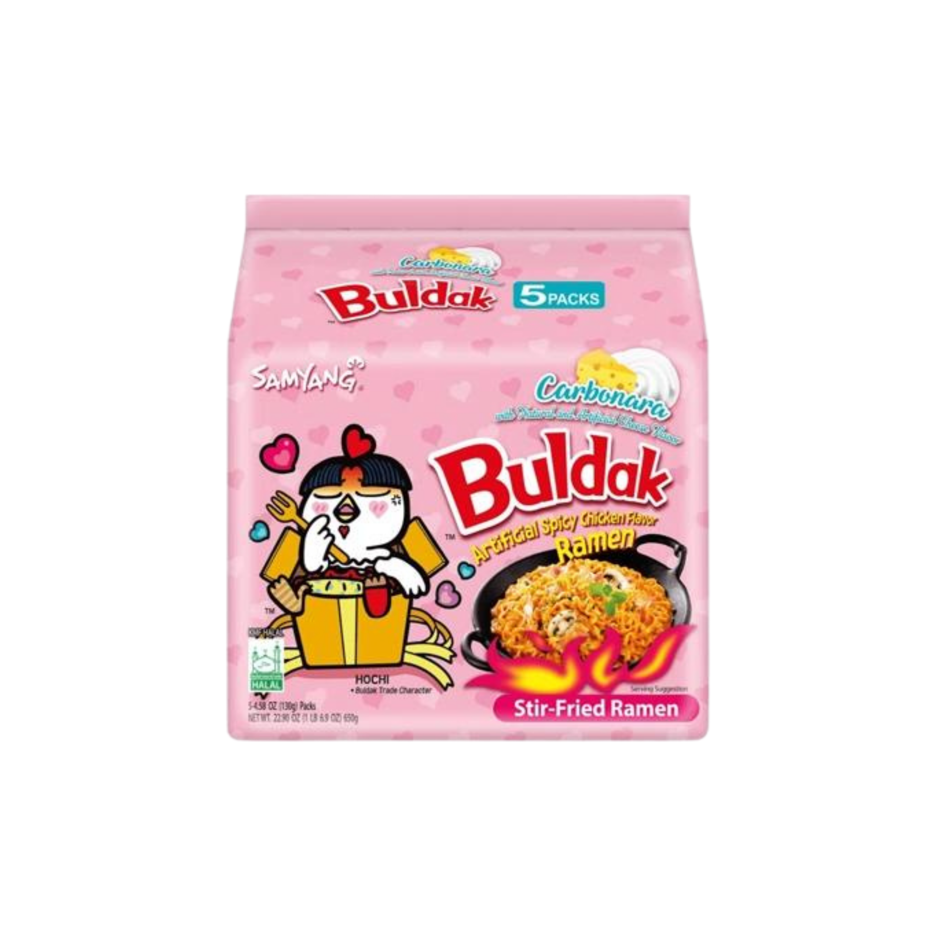 Buldak | Instant Noedels Carbonara 130g | Per stuk of Pak van 5