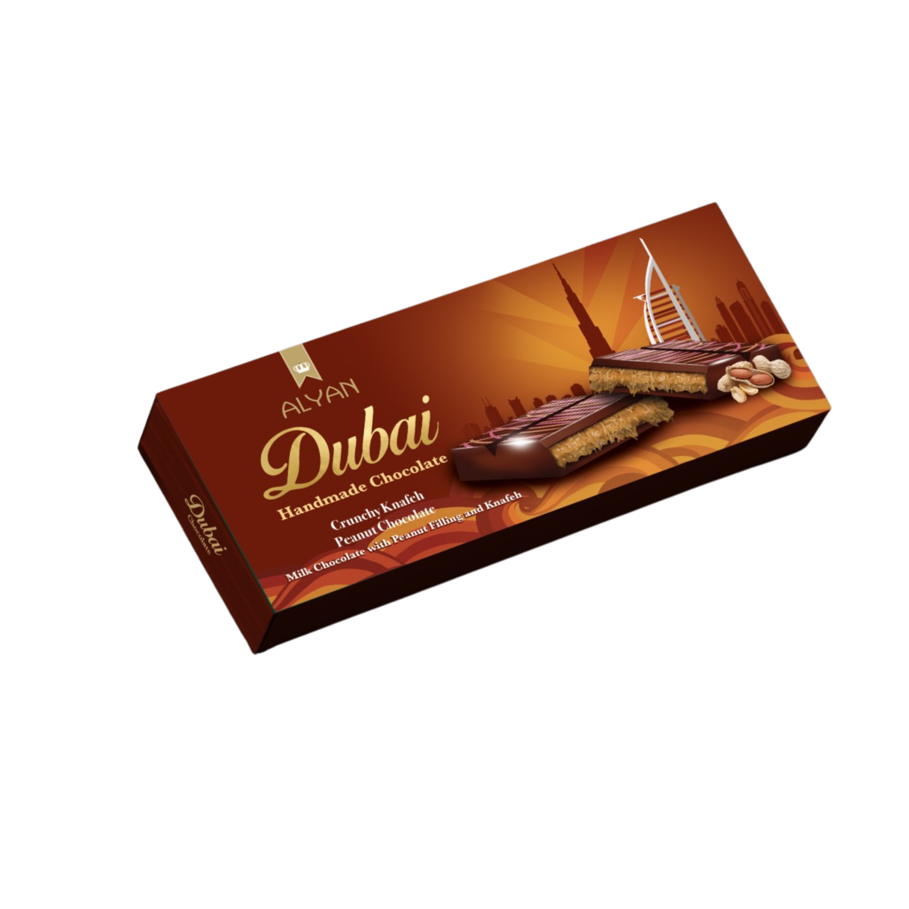 Alyan | Dubai Pinda Chocolade Reep 200g | Per stuk of Doos (12 x 200g)
