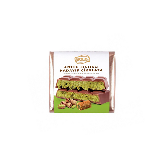 Bolci | Dubai Chocolade Reep Pistache 100g | Los of Doos (5 x 100g)