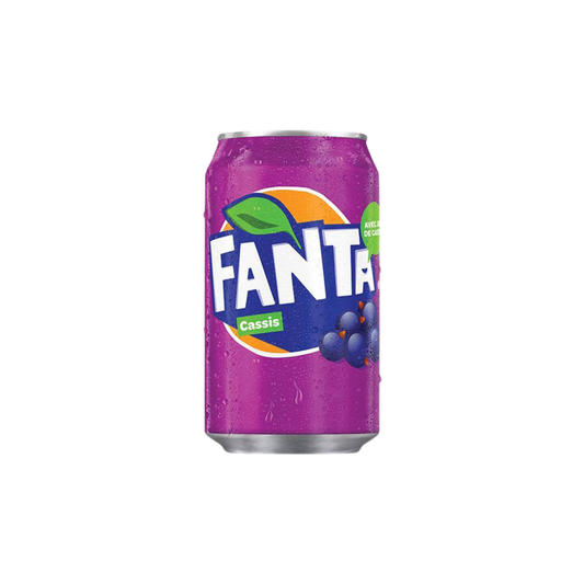 Fanta | Cassis 330ml blikje | Per stuk of doos van 24