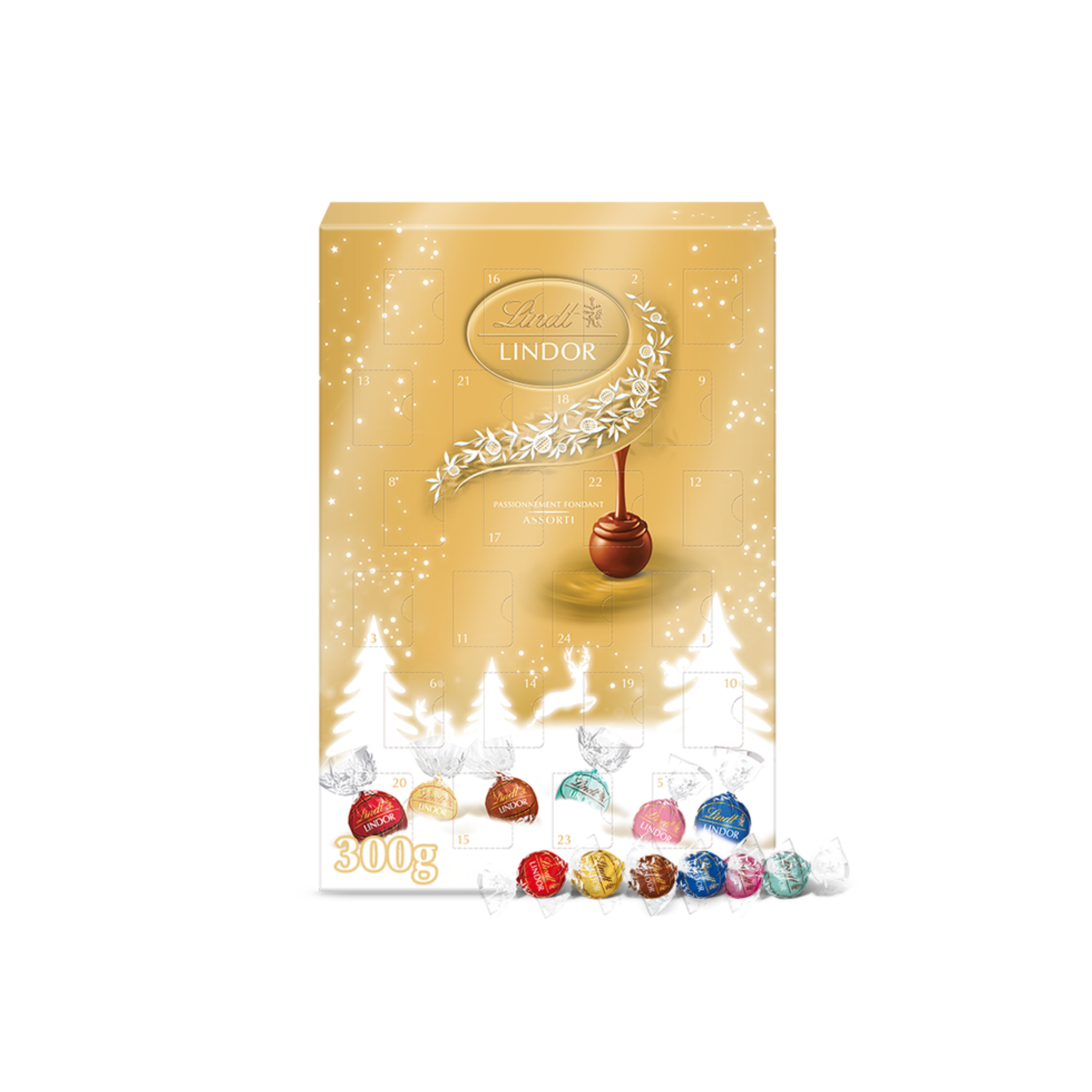 Lindt | Lindor Adventskalender Assorti 300g