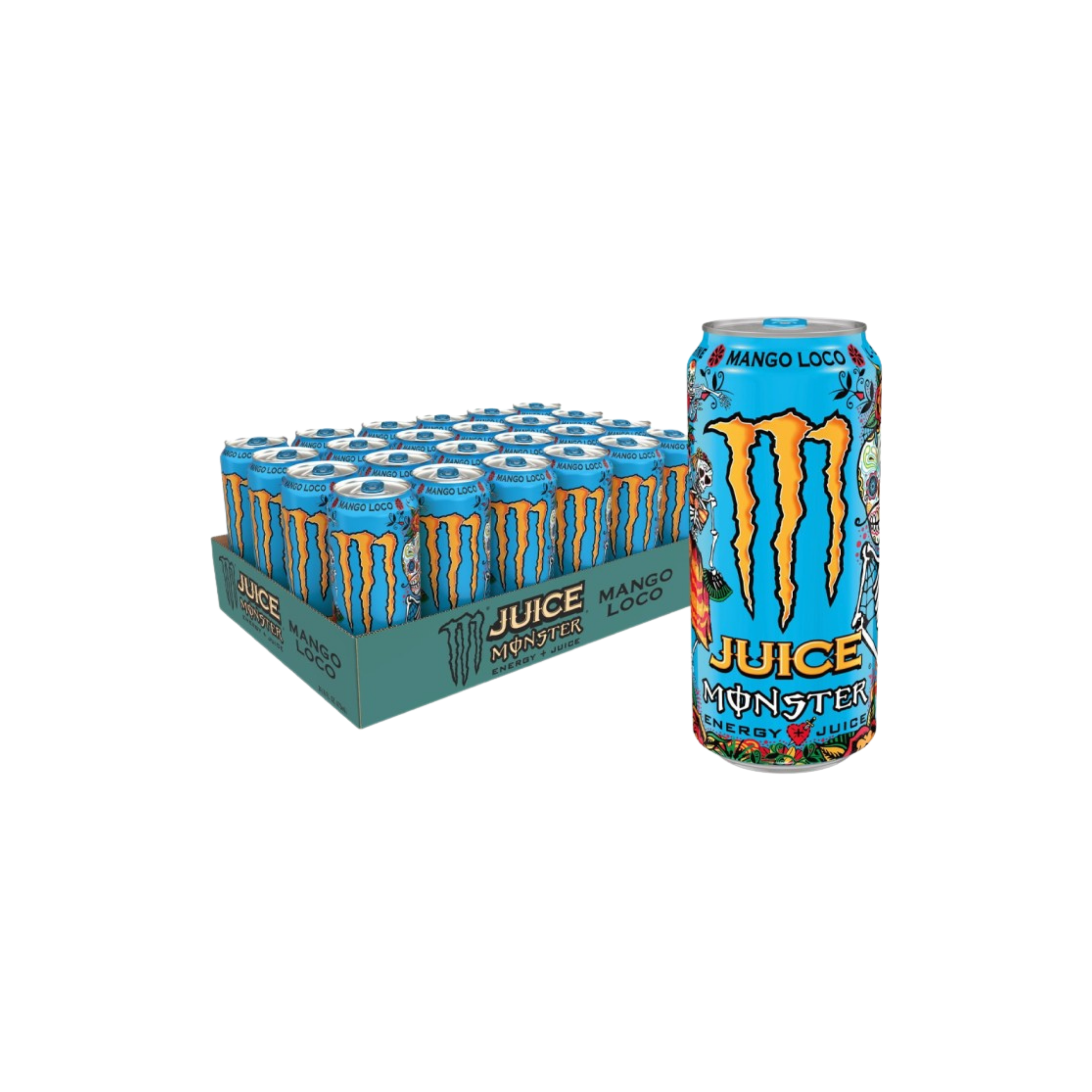 Monster Energy | Mango Loco 500ml blik | Per stuk of doos van 12