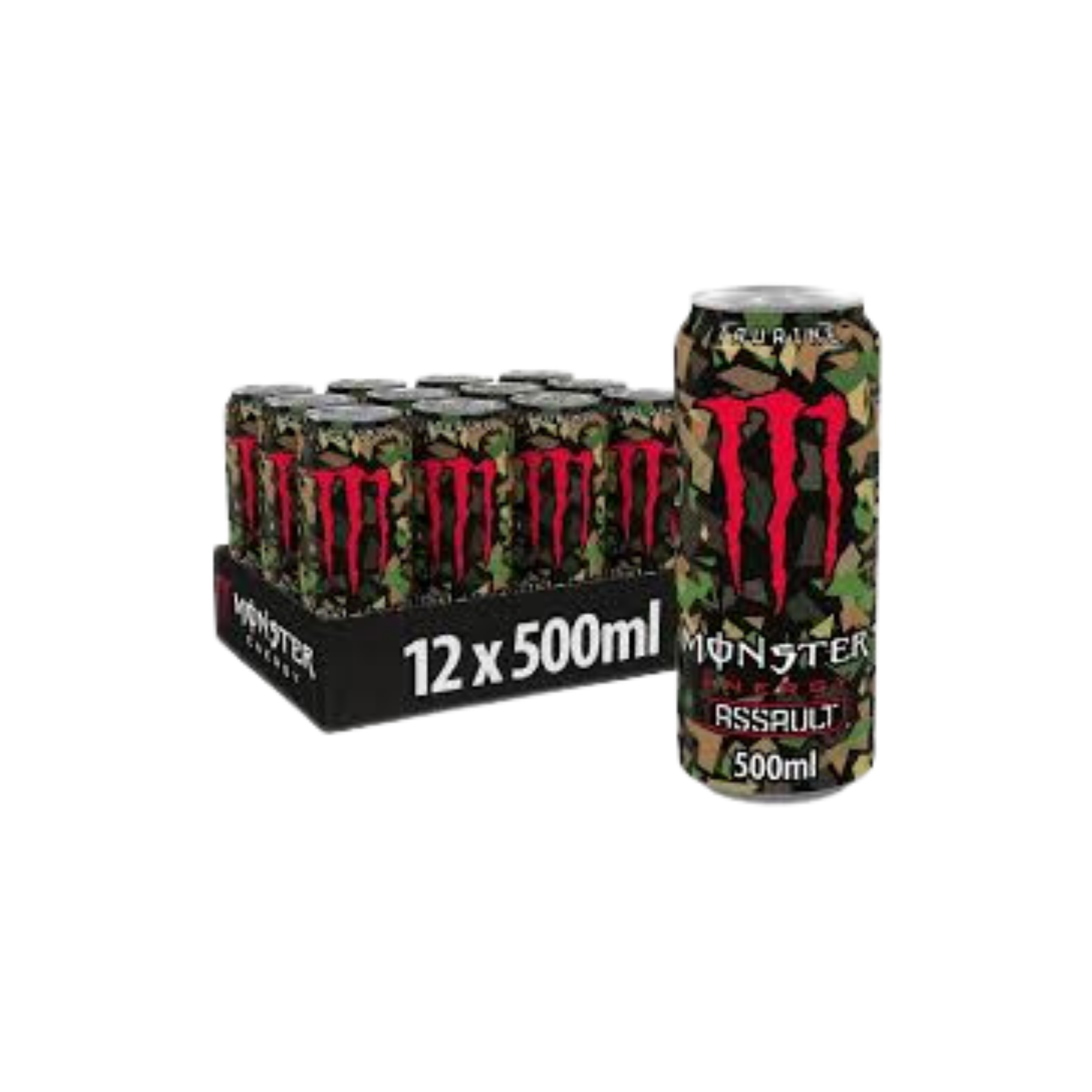 Monster Energy | Assault 500ml blik | Per stuk of doos van 12