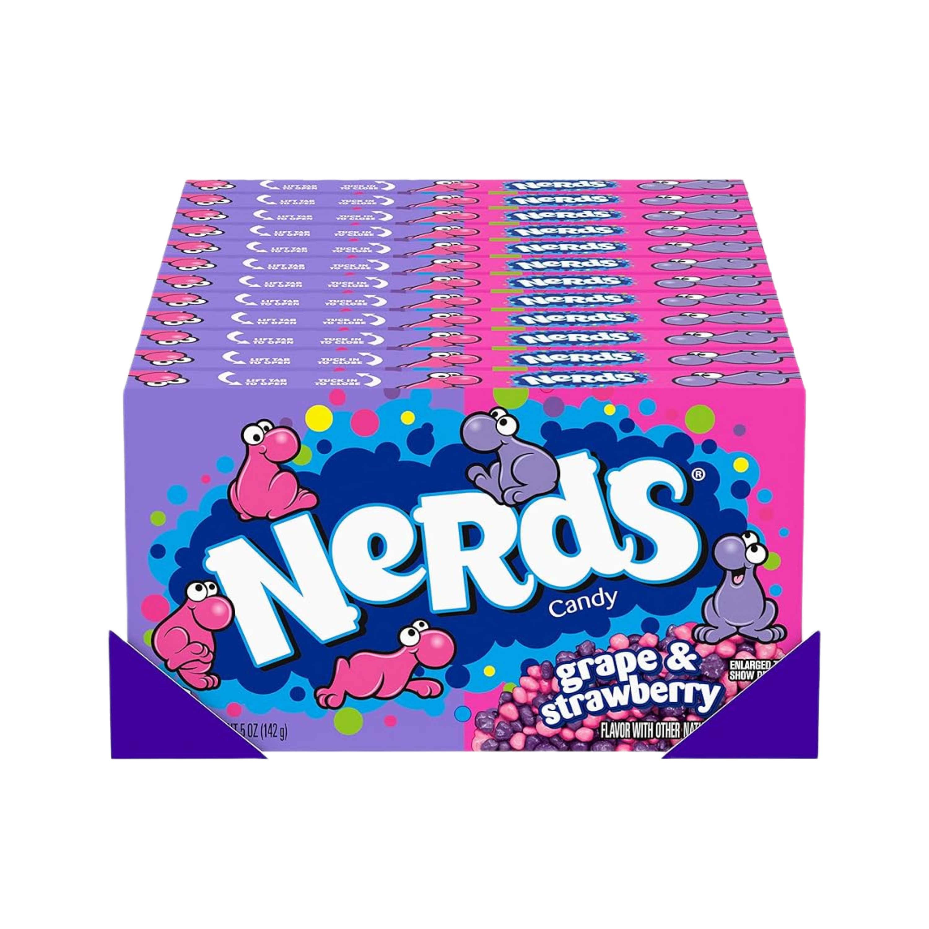 Nerds | Druiven & Aardbeien | Per stuk of in doos (12 x 141g)