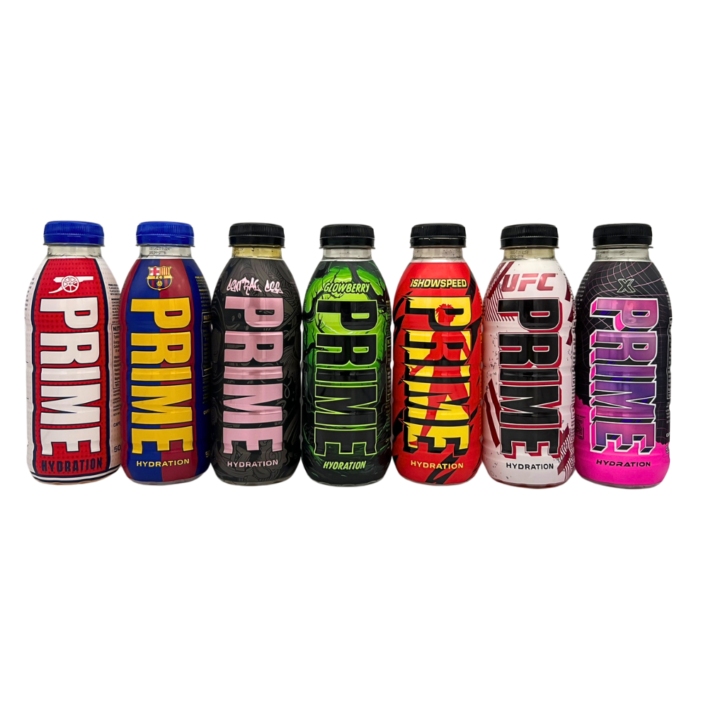 Prime Hydration Drink | Sample pack of 7 Limited Edition Flavors (7 x 500ml)