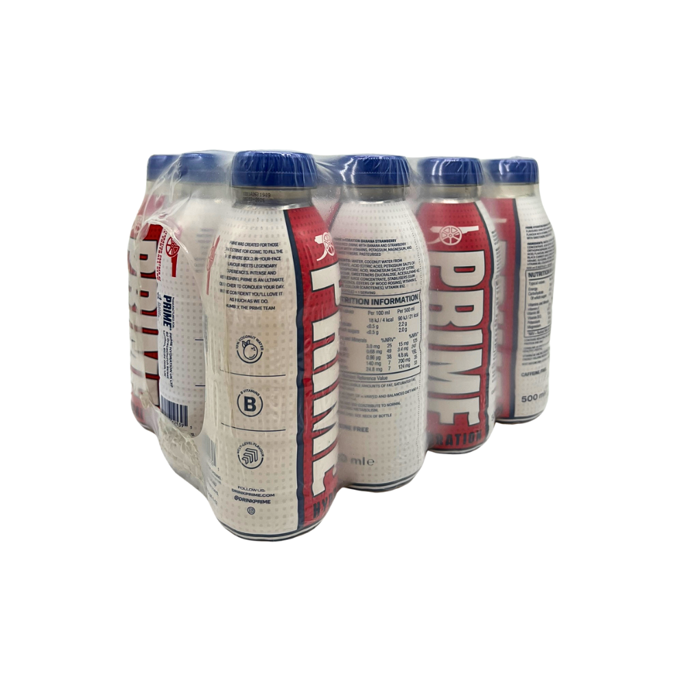 Prime Hydration Drink | Arsenal | Single or Box (12 x 500ml)