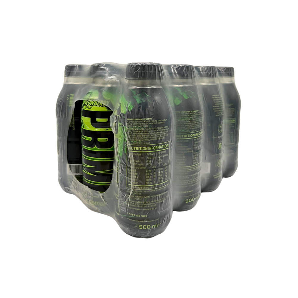 Prime Hydration Drink | Glowberry | Single or Box (12 x 500ml)