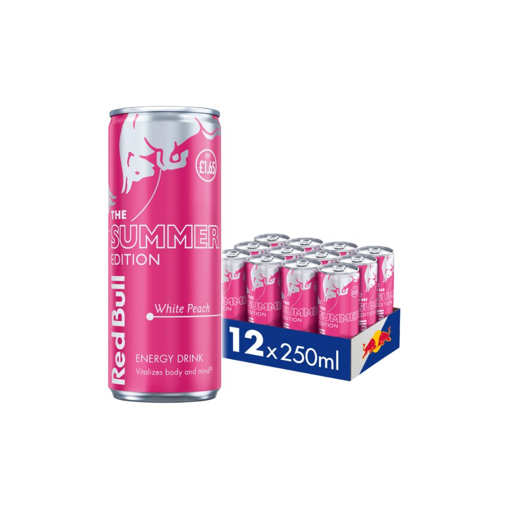 Red Bull | White Peach Edition 250ml Can | Single or Box of 12