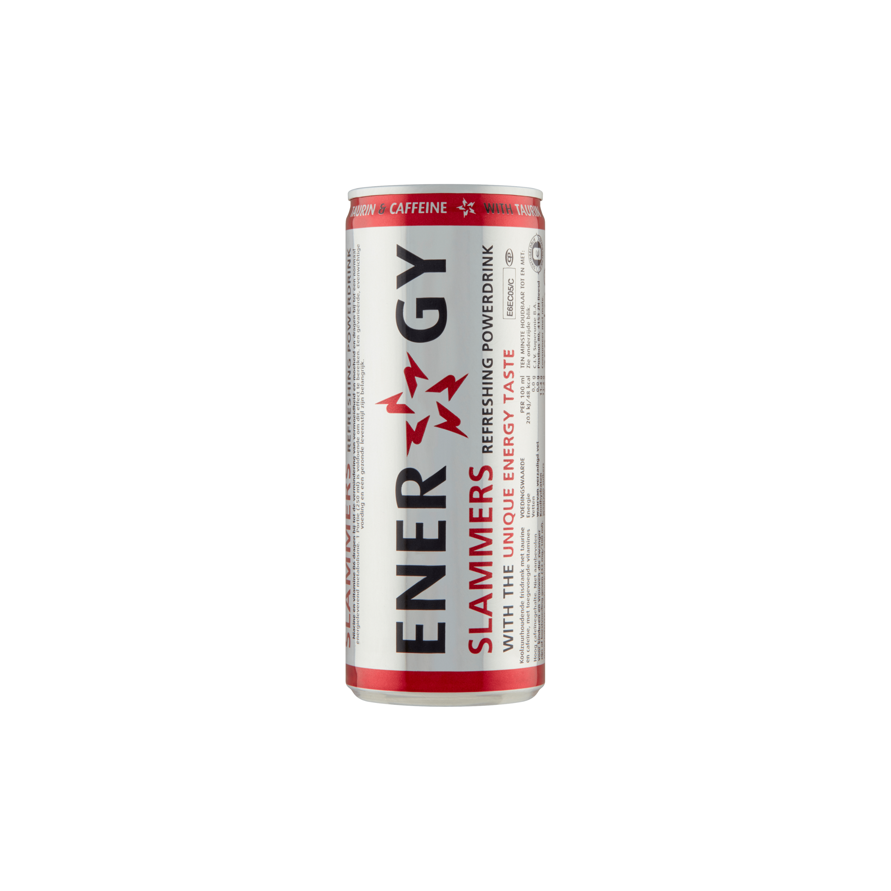 Slammers Energy | Origineel blikje van 250 ml | Per stuk of doos van 24