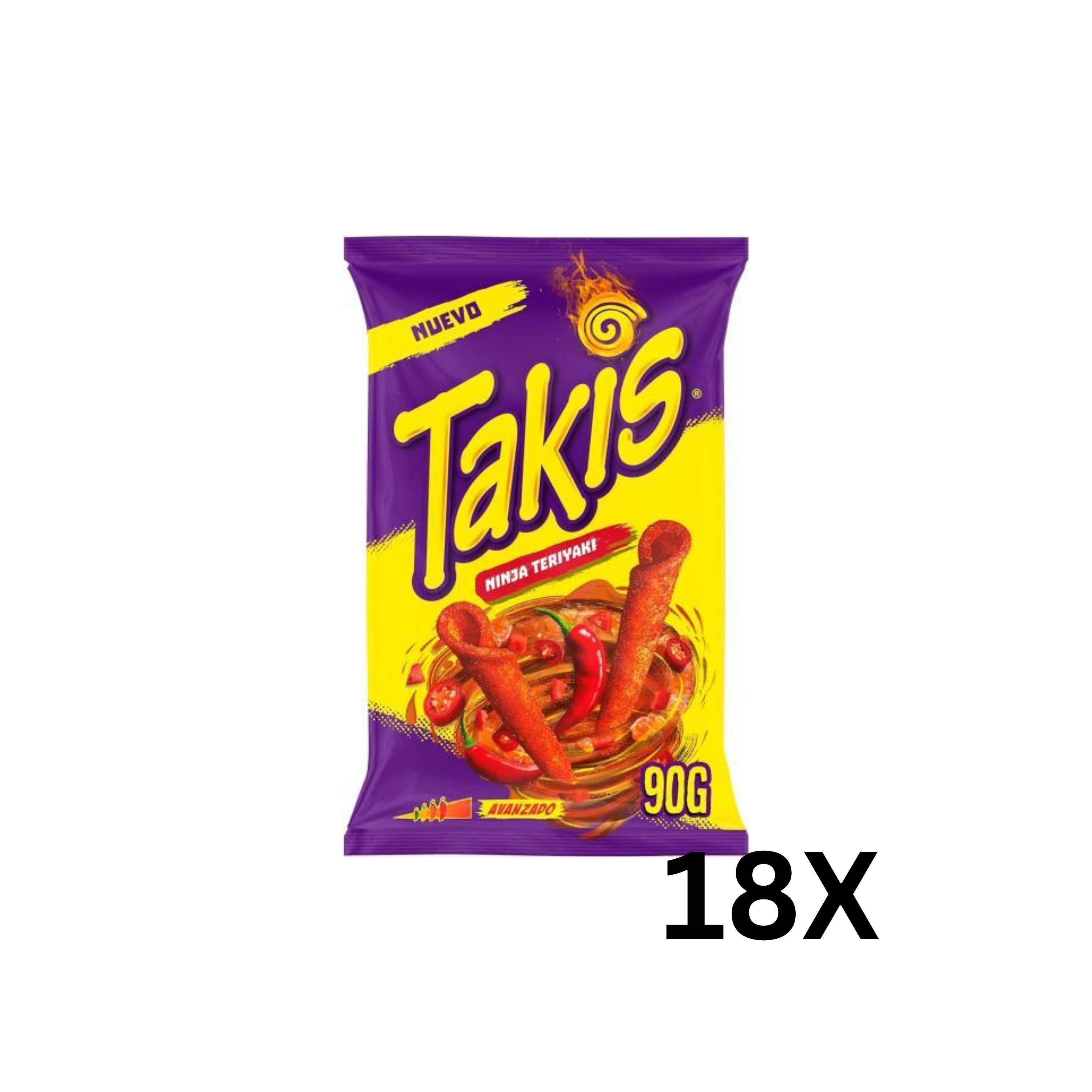 Takis | Ninja Teriyaki 90g | Per stuk of doos van 18