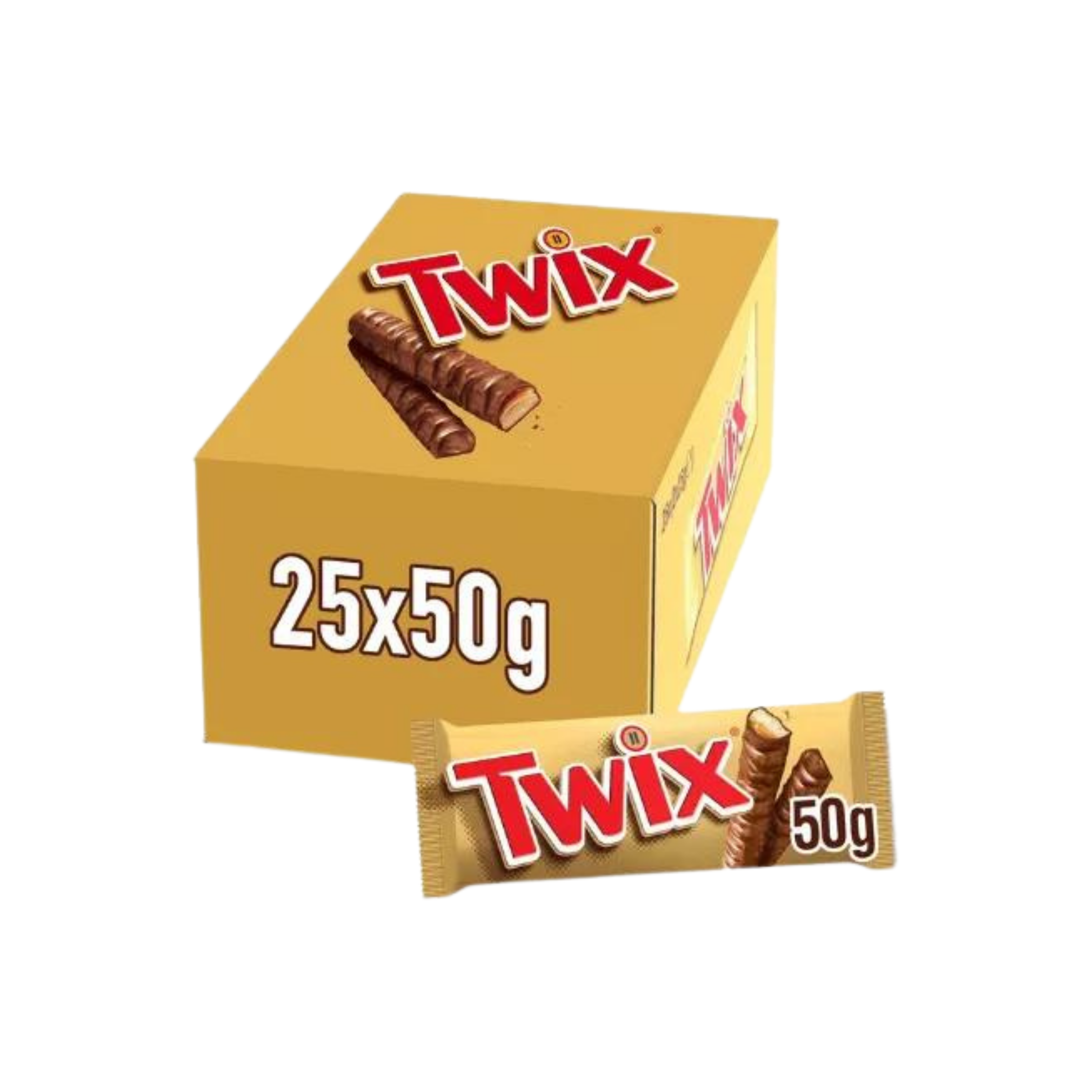Twix | Melkchocolade 50g | Los of in doos (25 x 50g)