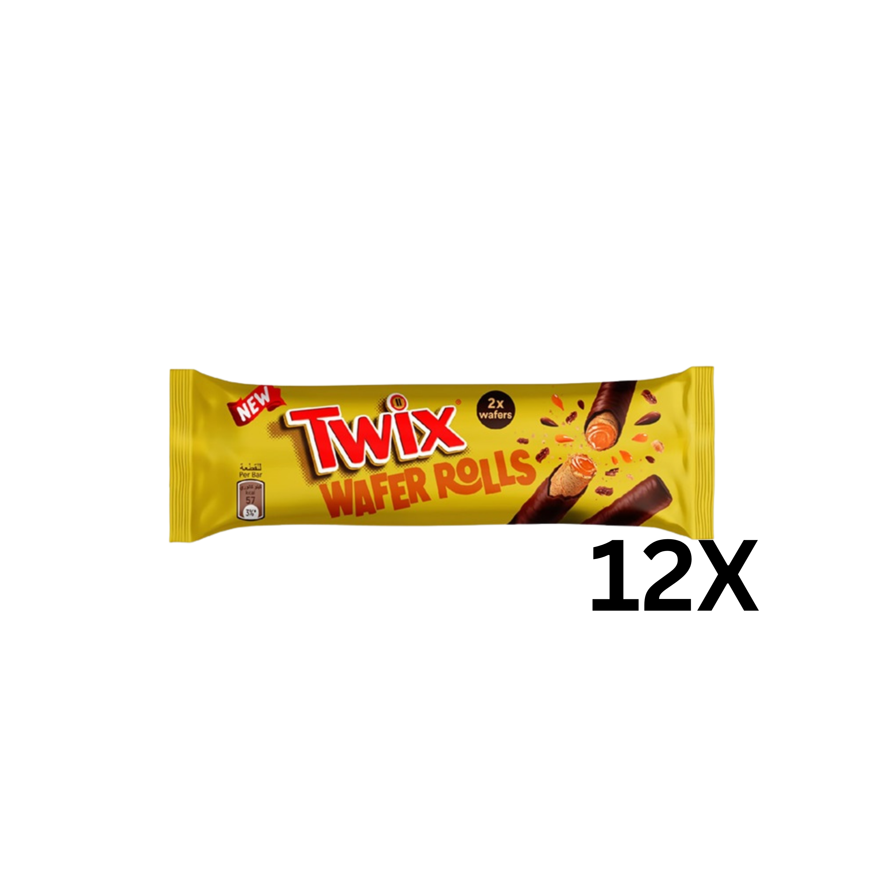 Twix | Wafer Rolls 22g | Per stuk of doos (12 x 22g)