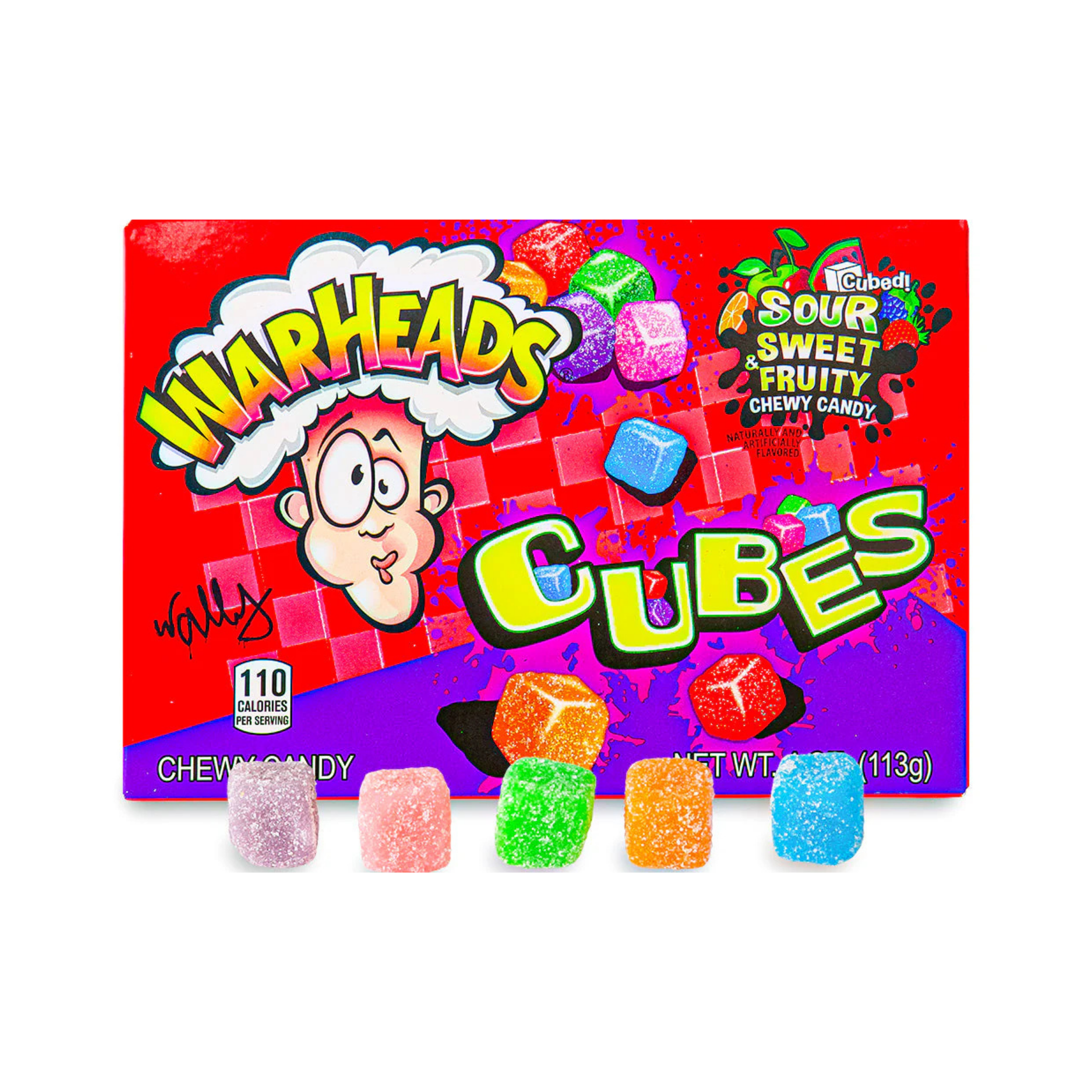 Warheads | Chewy Cubes 113g | Per stuk of in doos (12 x 113g)