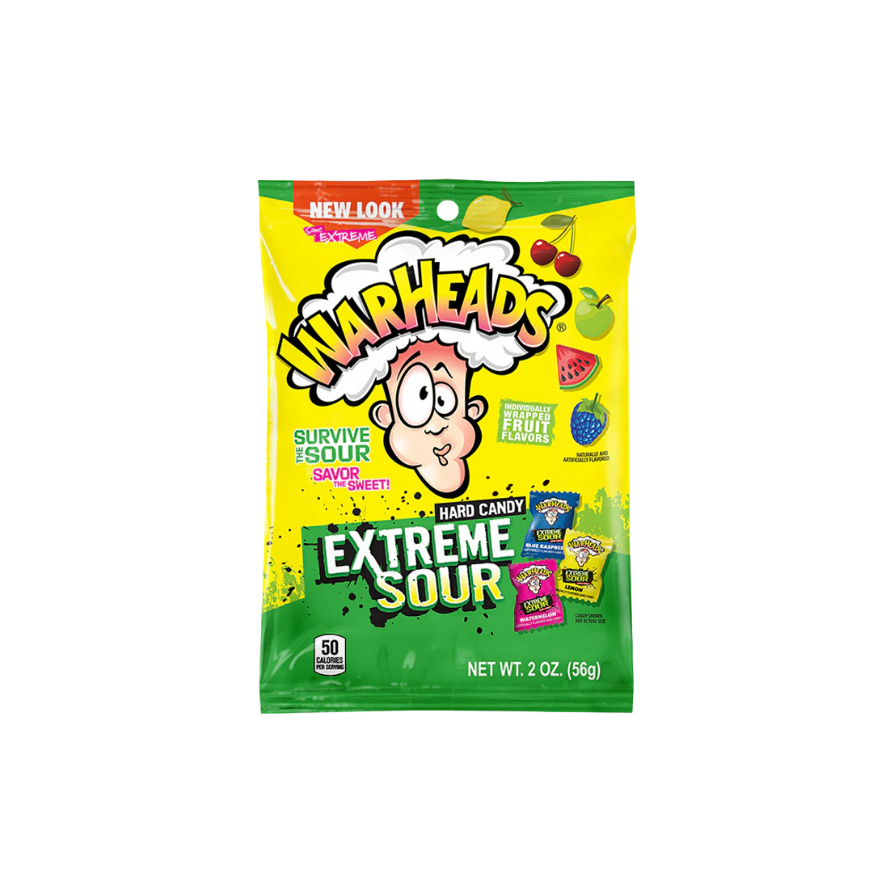 Warheads | Extreme Sour Hard Candy 56g | Per stuk of in doos (12 x 56g)