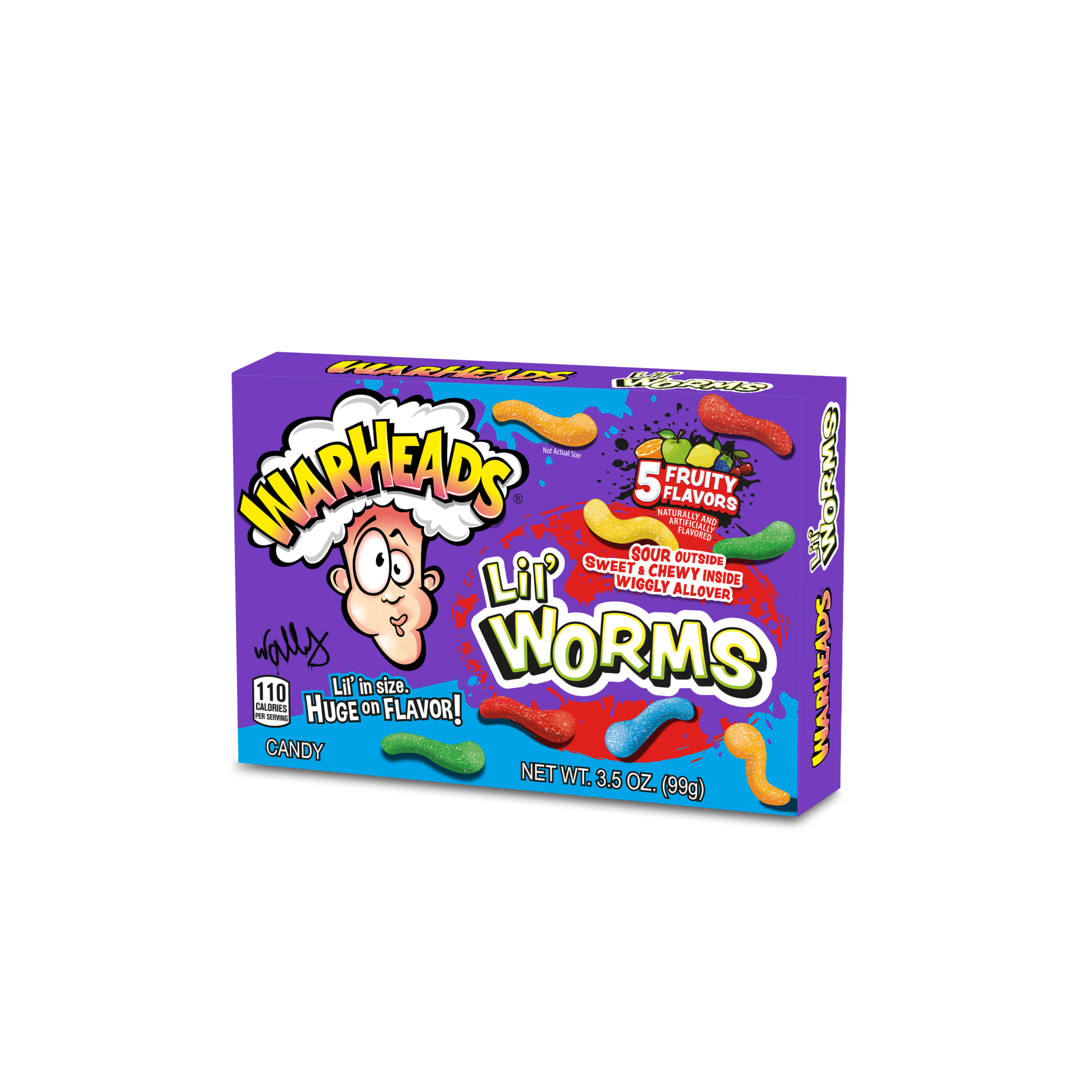 Warheads | Lil Worms 99g | Los of in doos (12 x 99g)